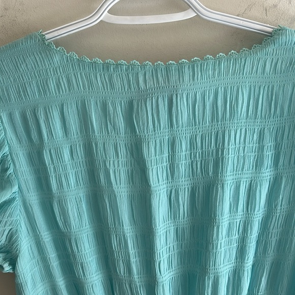 Betsy Johnson Sky Blue Vintage Inspired Short Sleeve Dress SZ Medium - Picture 10 of 15